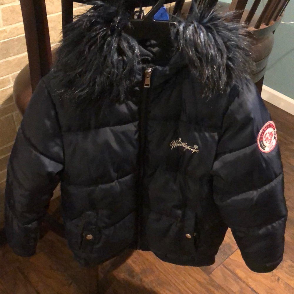 Weatherproof blue coat